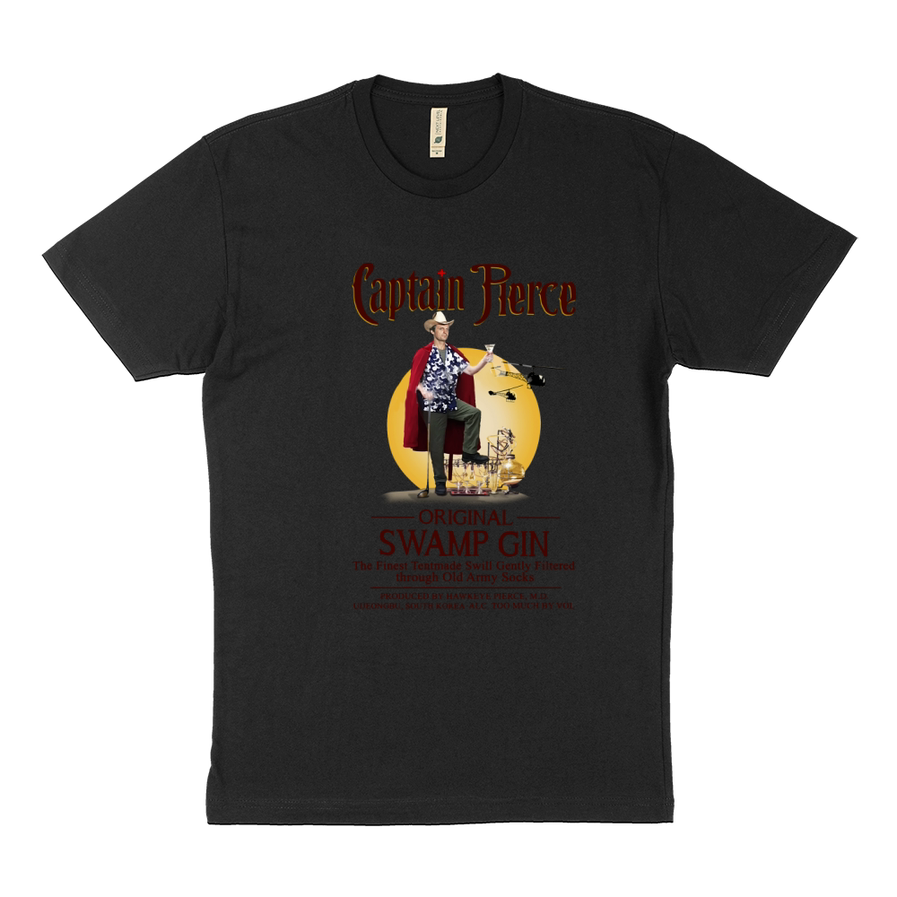 Captain Pierce original swamp gin the Finest Tentmade Swill Gently Sustainable T-Shirt