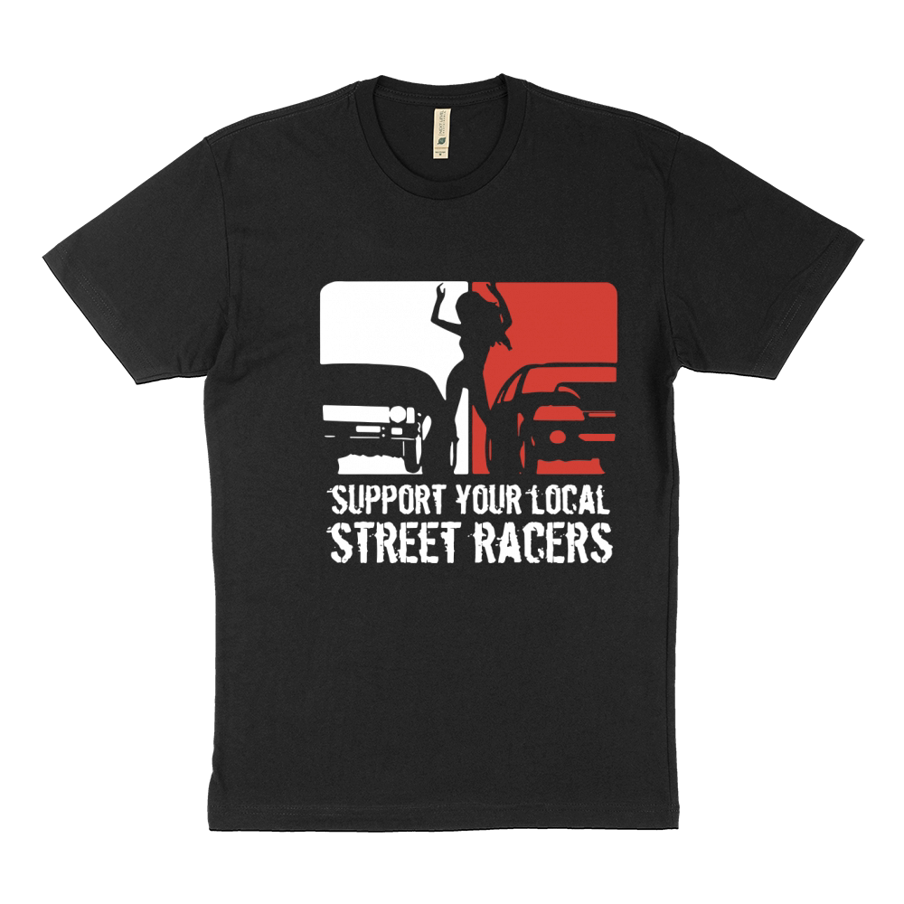 Support Your Local Street Racers Sustainable T-Shirt