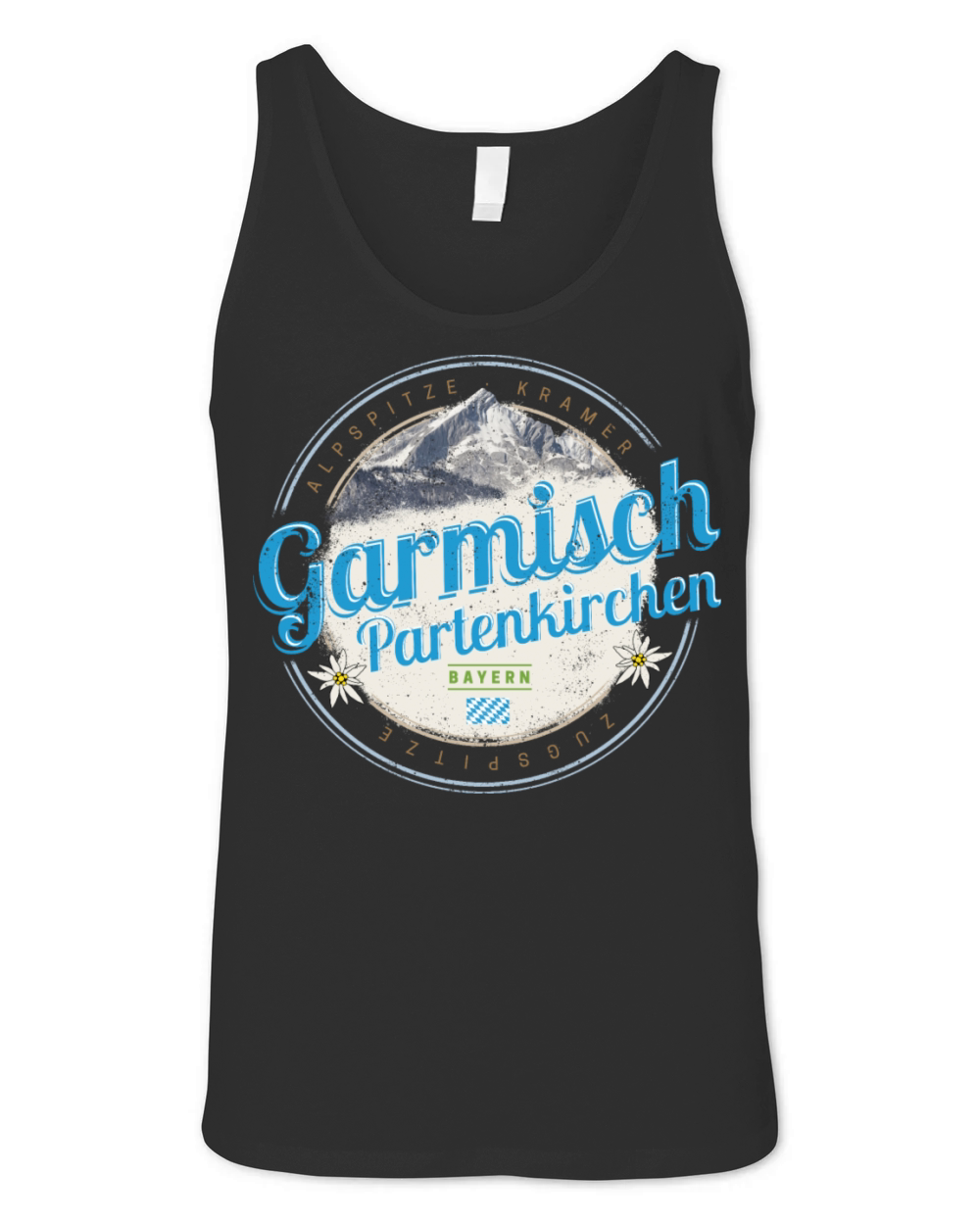 Garmisch Partenkirchen Bavaria Vintage Alps German Unisex Jersey Tank