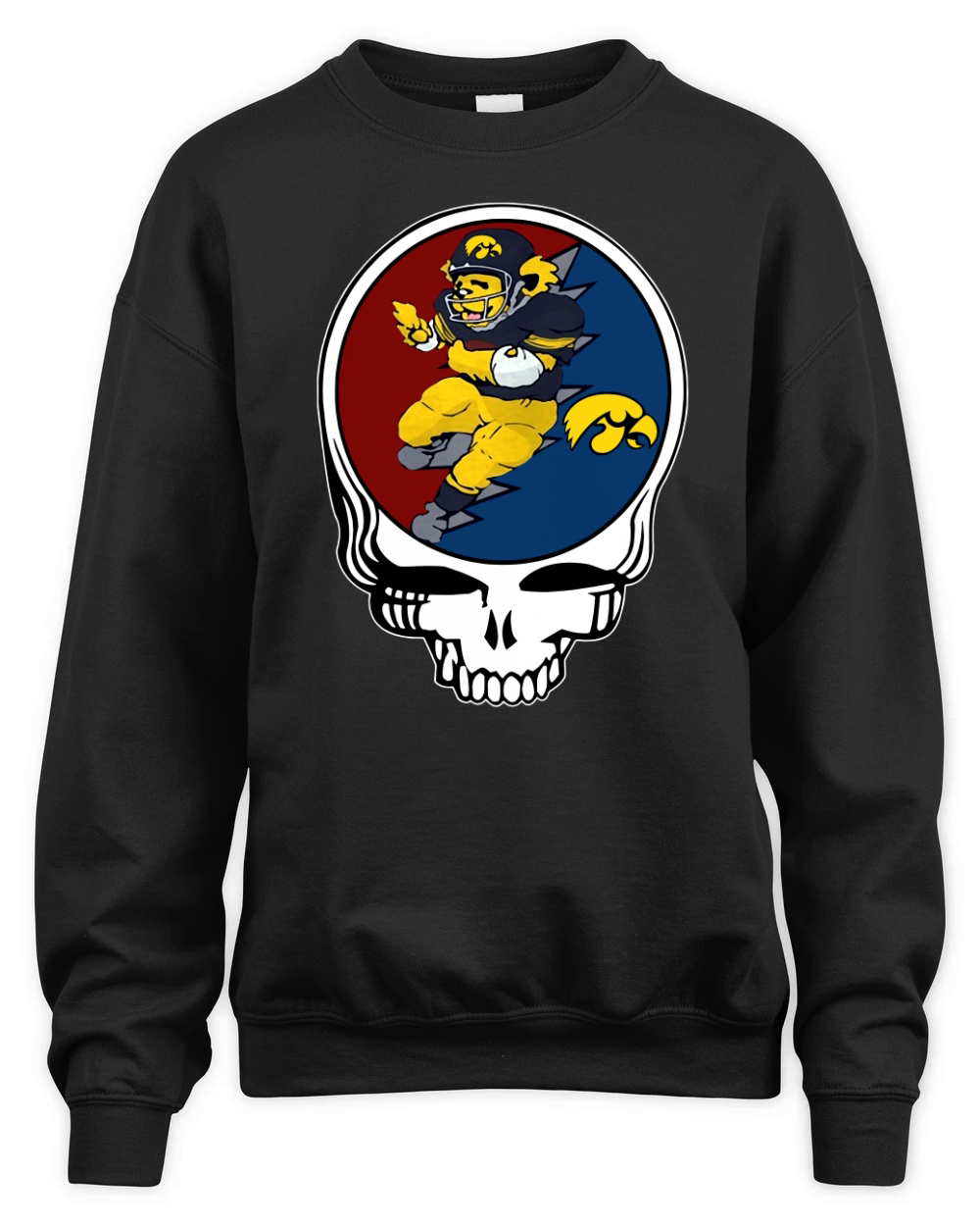 GratefulDead Iowa Hawkeyes Unisex Premium Crewneck Sweatshirt