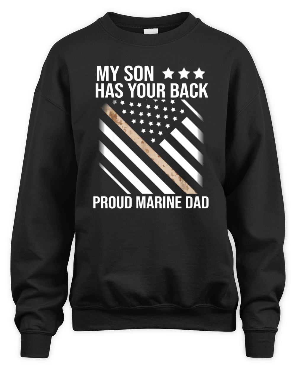 My son has your back proud marine mom American flag shirt Unisex