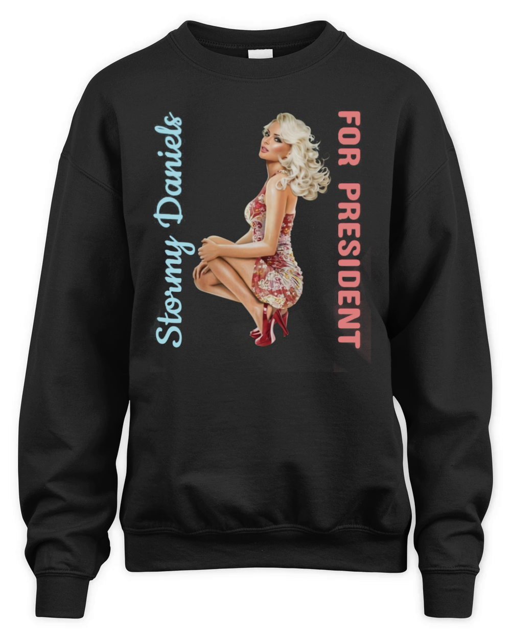 Stormy Daniels For President Unisex Premium Crewneck Sweatshirt