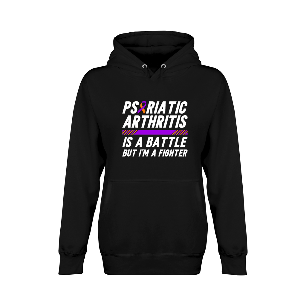 Psoriatic Arthritis Is A Battle But I'm A Fighter Unisex Premium Pullover Hoodie