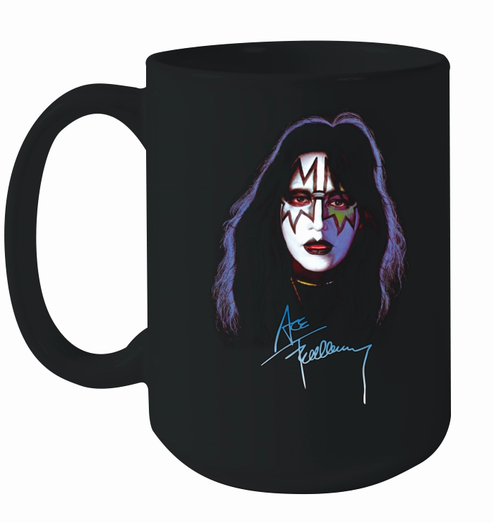 Ace Frehley Kiss Rock Band Signature Ceramic Mug