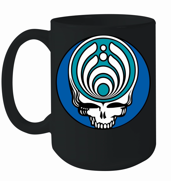 Bassnectar Blue Skull Head Ceramic Mug