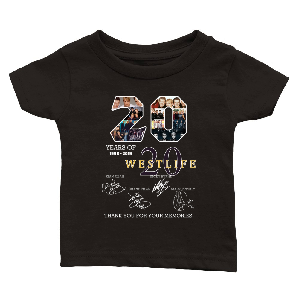 20 years of Westlife thank you for your memories shirt Classic Baby Crewneck T-shirt