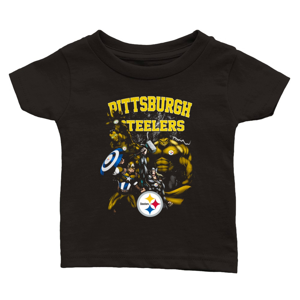 Pittsburgh Steelers Classic Baby Crewneck T-shirt