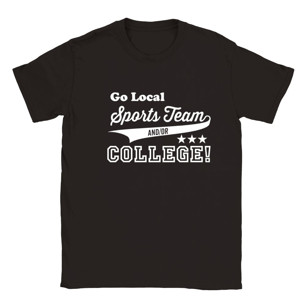 Go Local Sports Team And Or College Classic Kids Crewneck T-shirt