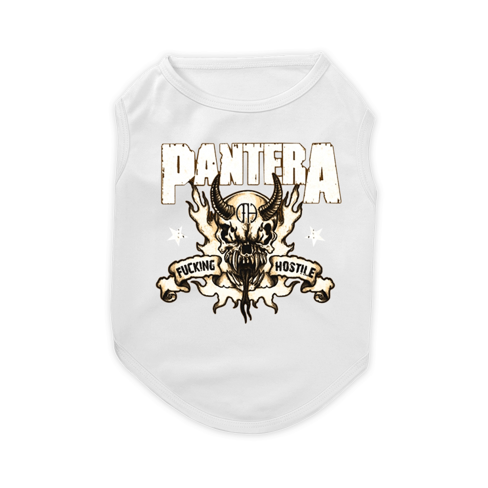 Pantera Skull Rock Band Pet T-Shirt