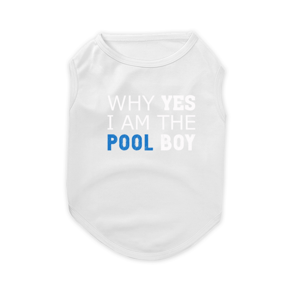 pool boy funny Pet T-Shirt