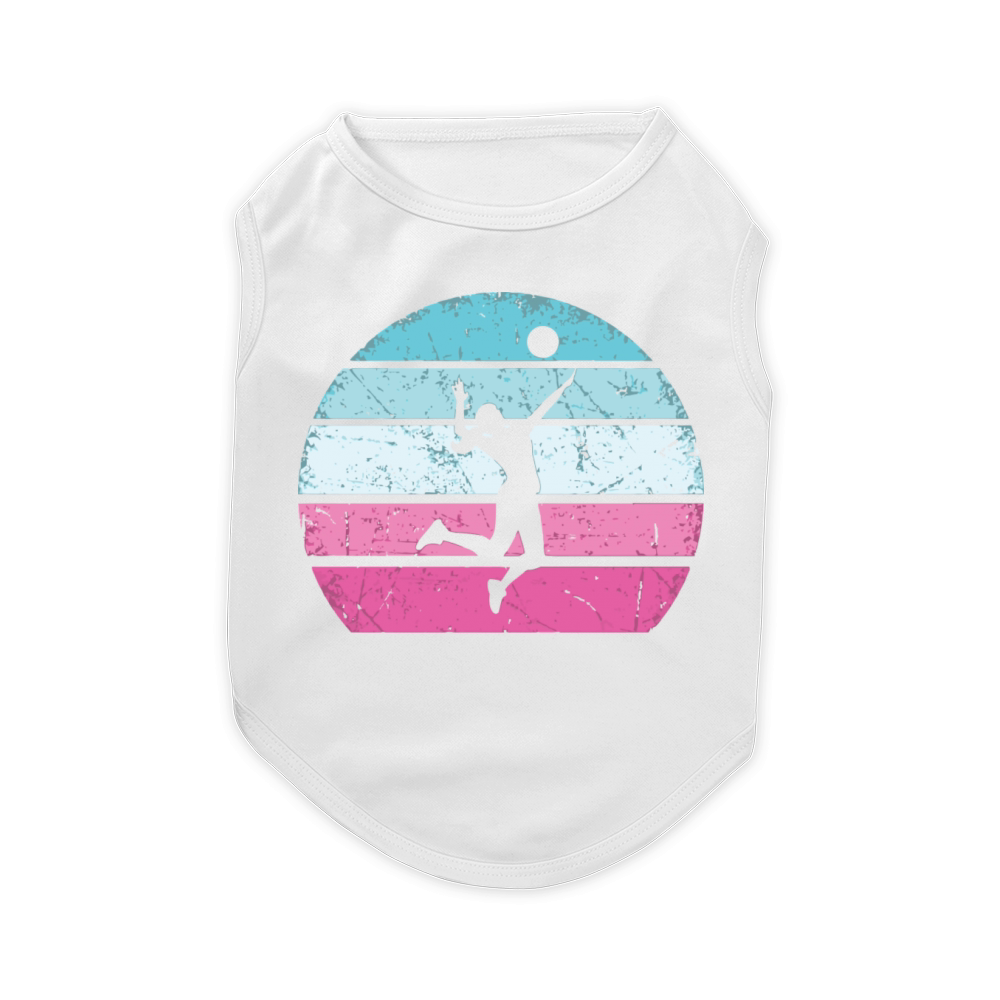 Volleyball Girl Retro Vintage Pet T-Shirt