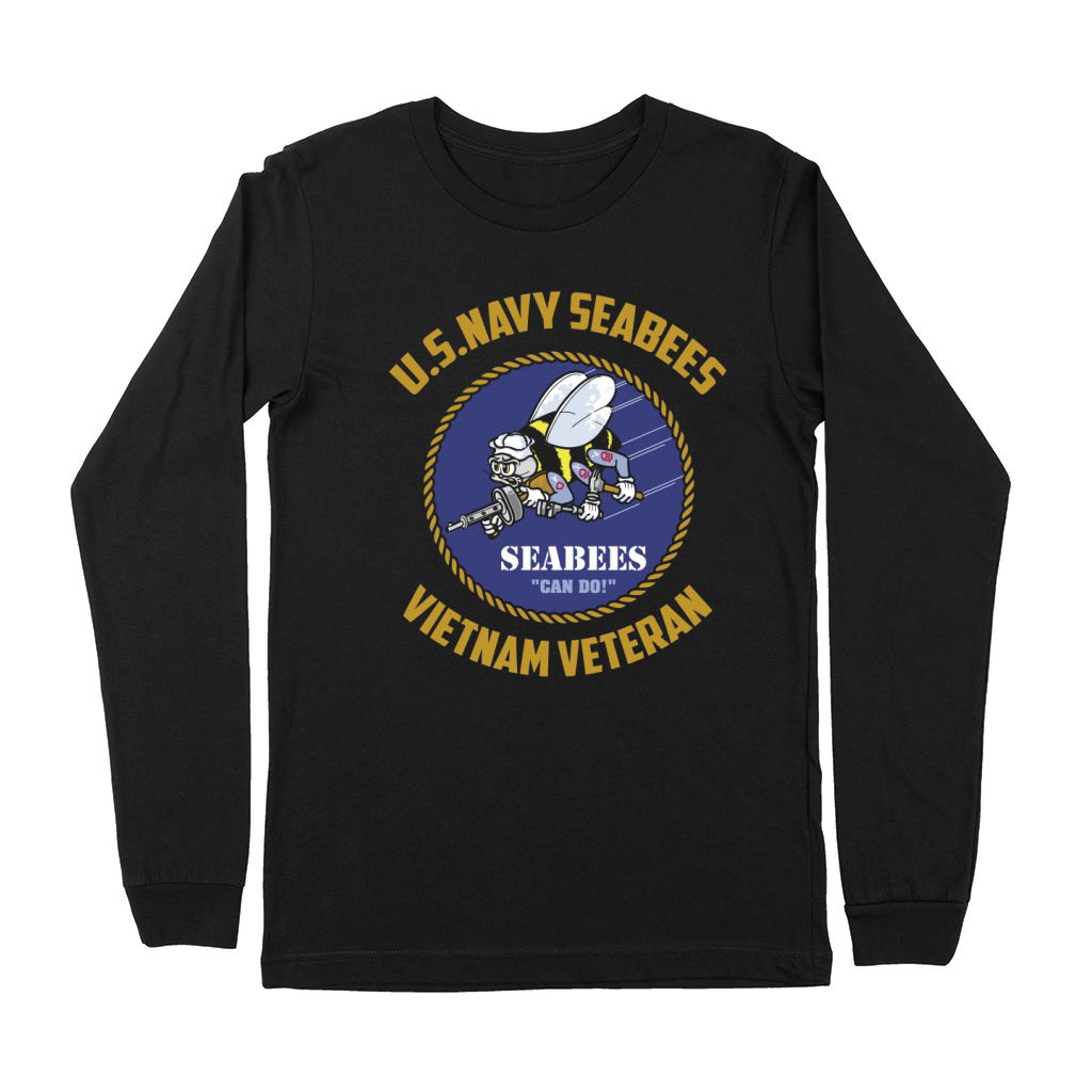 Us Navy Seabees Vietnam Veteran shirt Premium Long Sleeve