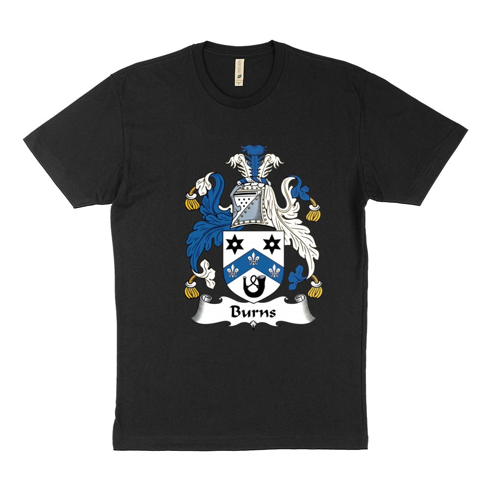 Burns Family Crest Scottish Family Crests Sustainable T-Shirt