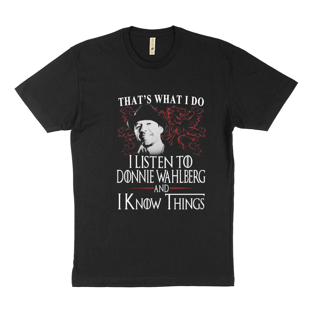 Donnie Wahlberg I KNOW THINGS Sustainable T-Shirt