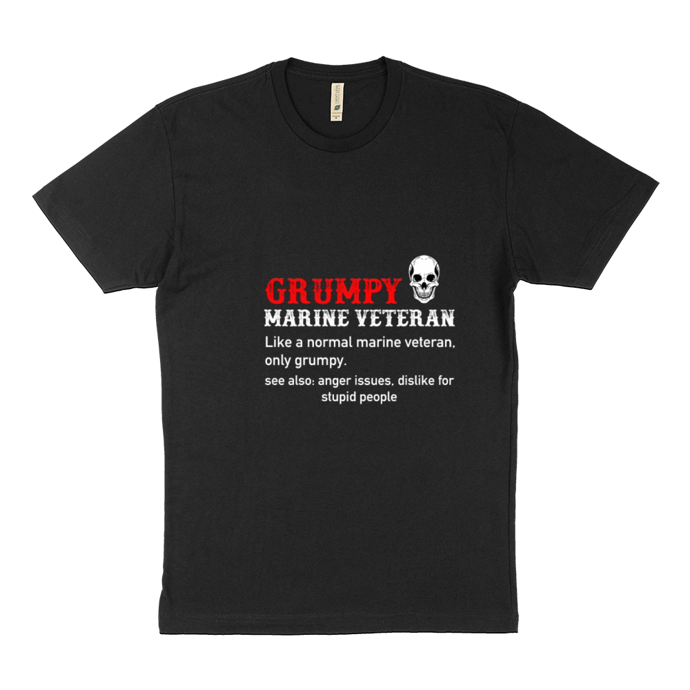 Grumpy Marine Veteran Sustainable T-Shirt