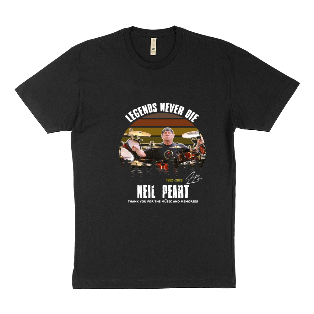 Legends Never Die Neil Peart Sustainable T-Shirt