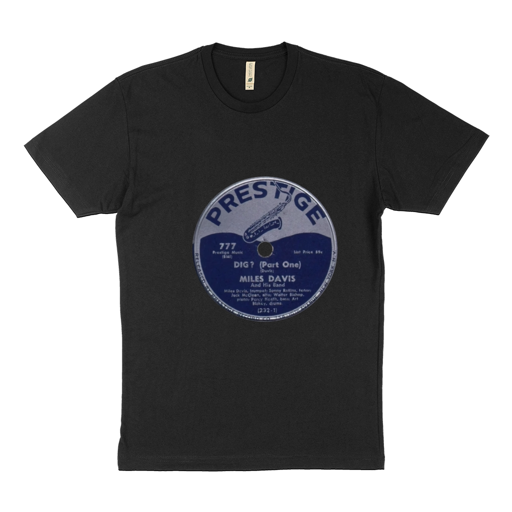 Miles Davis 78 RPM Record Label Sustainable T-Shirt