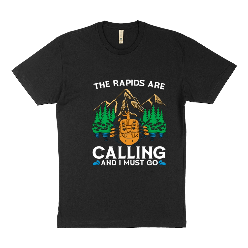 Rafting The Rapids Are Calling White Water Rafting Sustainable T-Shirt