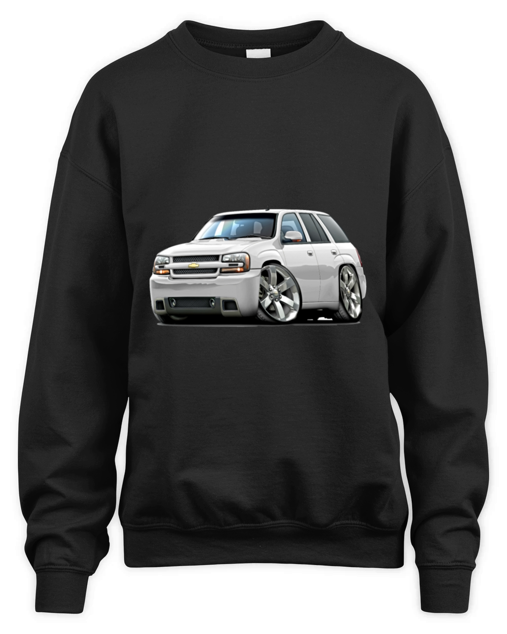 Chevy Trailblazer SS White Truck Unisex Premium Crewneck Sweatshirt