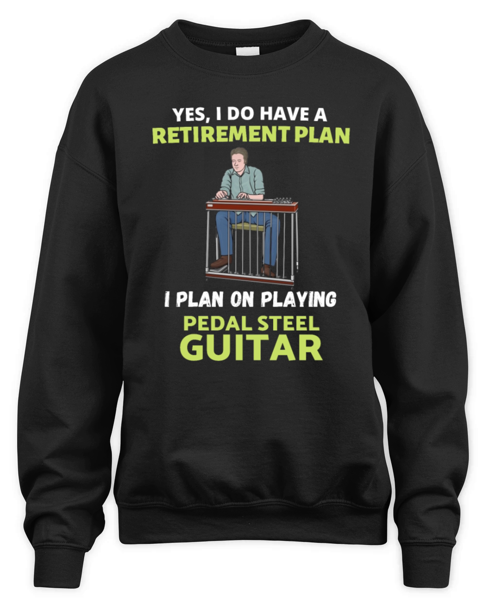 playing pedal steel guitar Unisex Premium Crewneck Sweatshirt