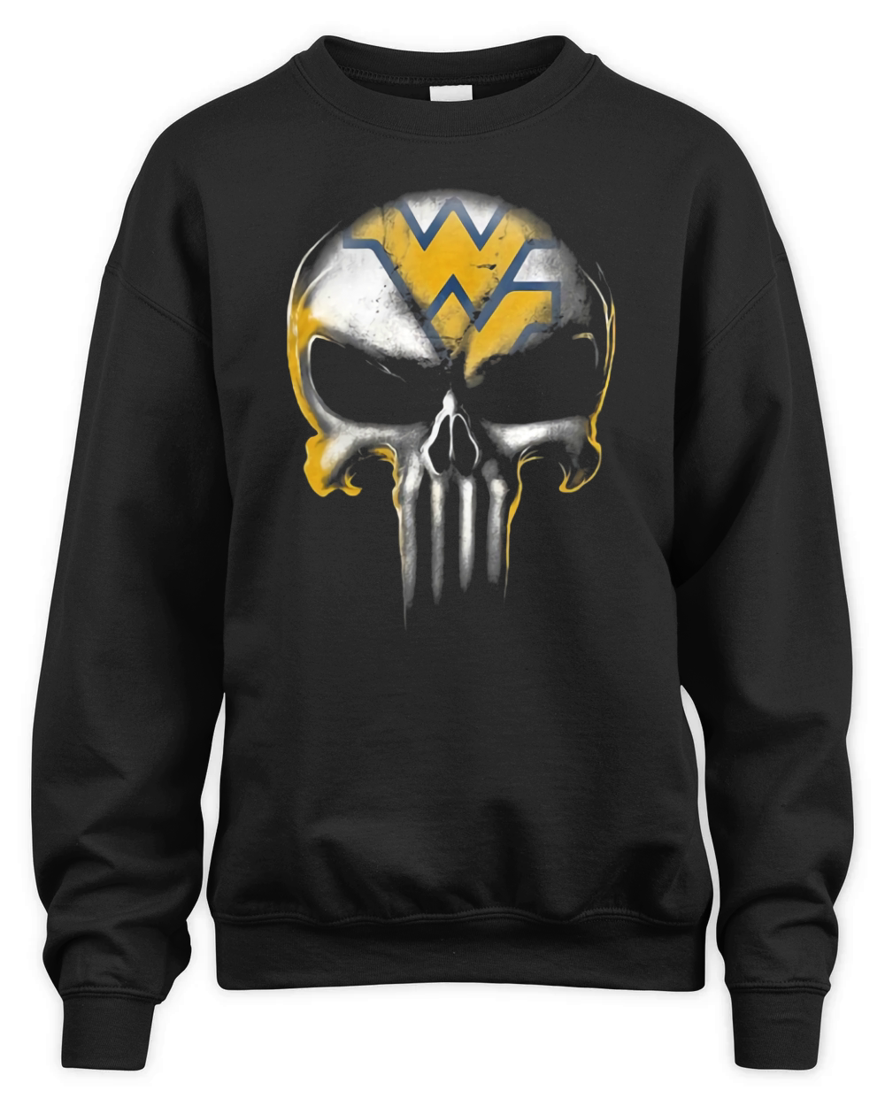 Skull West Virginia Mountaineers Unisex Premium Crewneck Sweatshirt