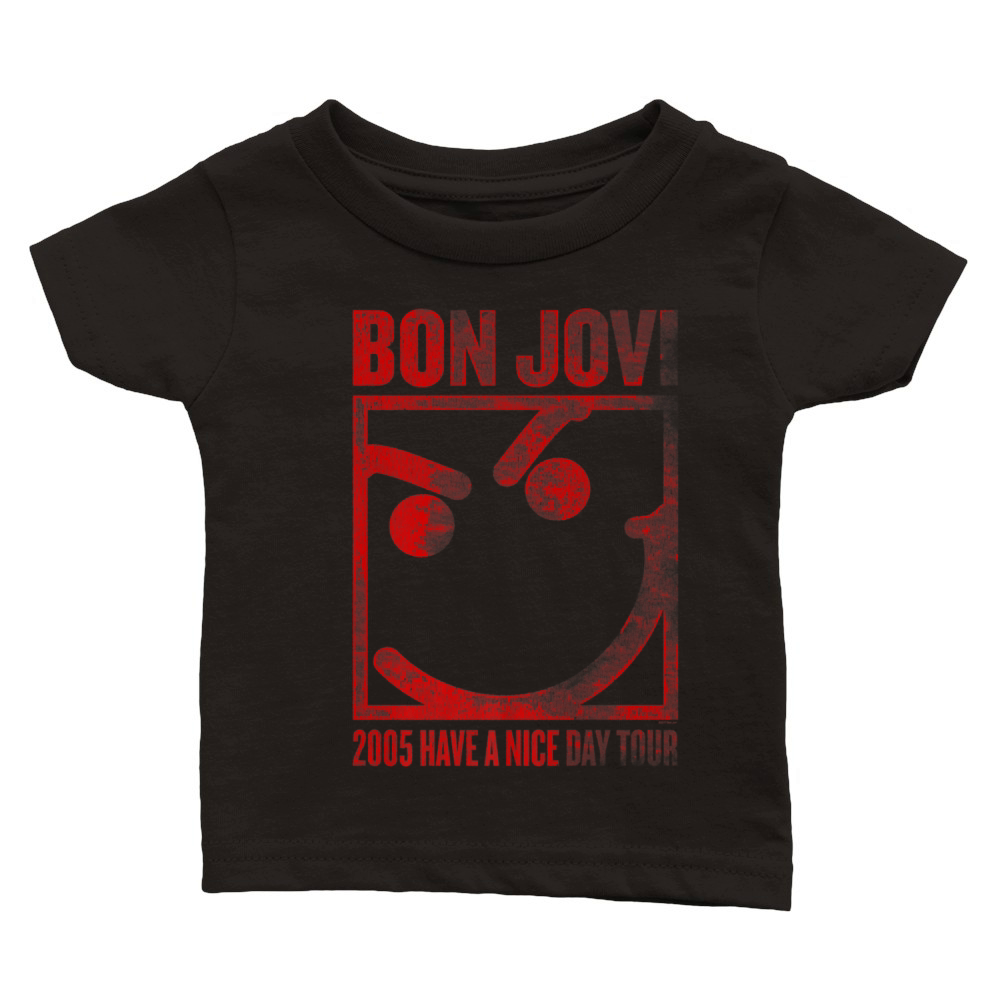 Bon Jovi 2005 Have A Nice Day Tour T-Shirt Classic Baby Crewneck T-shirt