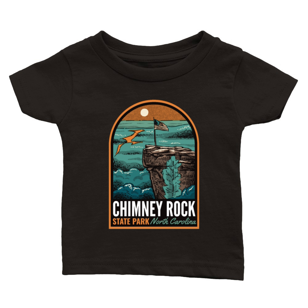 Chimney Rock State Park NC Vintage Classic Baby Crewneck T-shirt