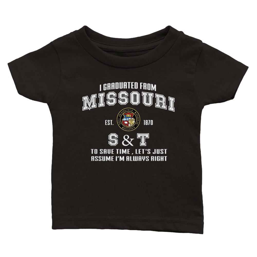 Missouri University of Science and Technology Classic Baby Crewneck T-shirt