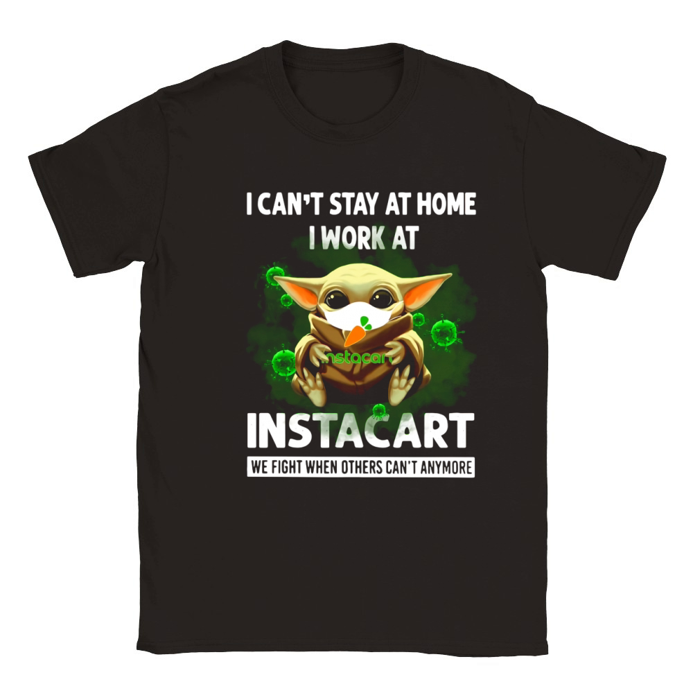 I Can’t Stay At Home I Work At Instacart We Fight When Others Can’t Anymore Shirt Classic Kids Crewneck T-shirt