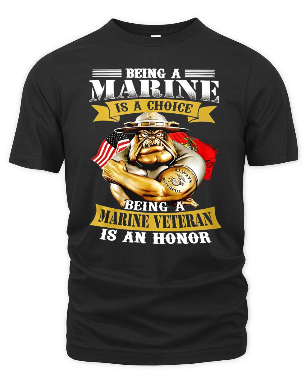 Being a Marine is a choice being a Marine Veteran is an Honor Organic Unisex T-shirt