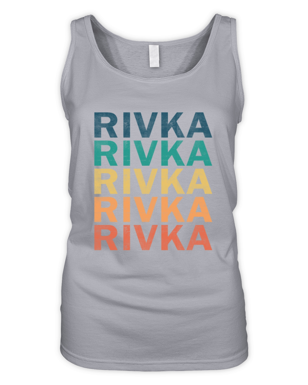 Rivka Name T Shirt - Rivka Vintage Retro Name Gift Organic Women's Tank Top
