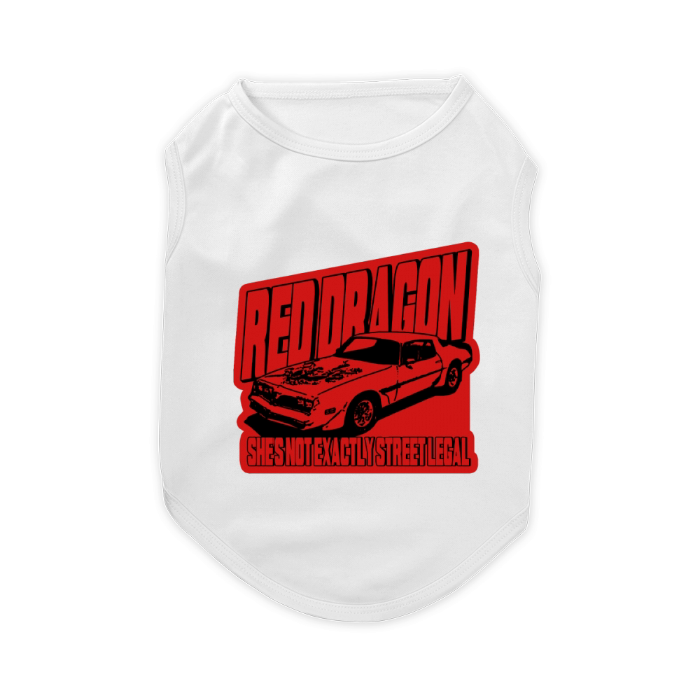 Old School Red Dragon Pet T-Shirt