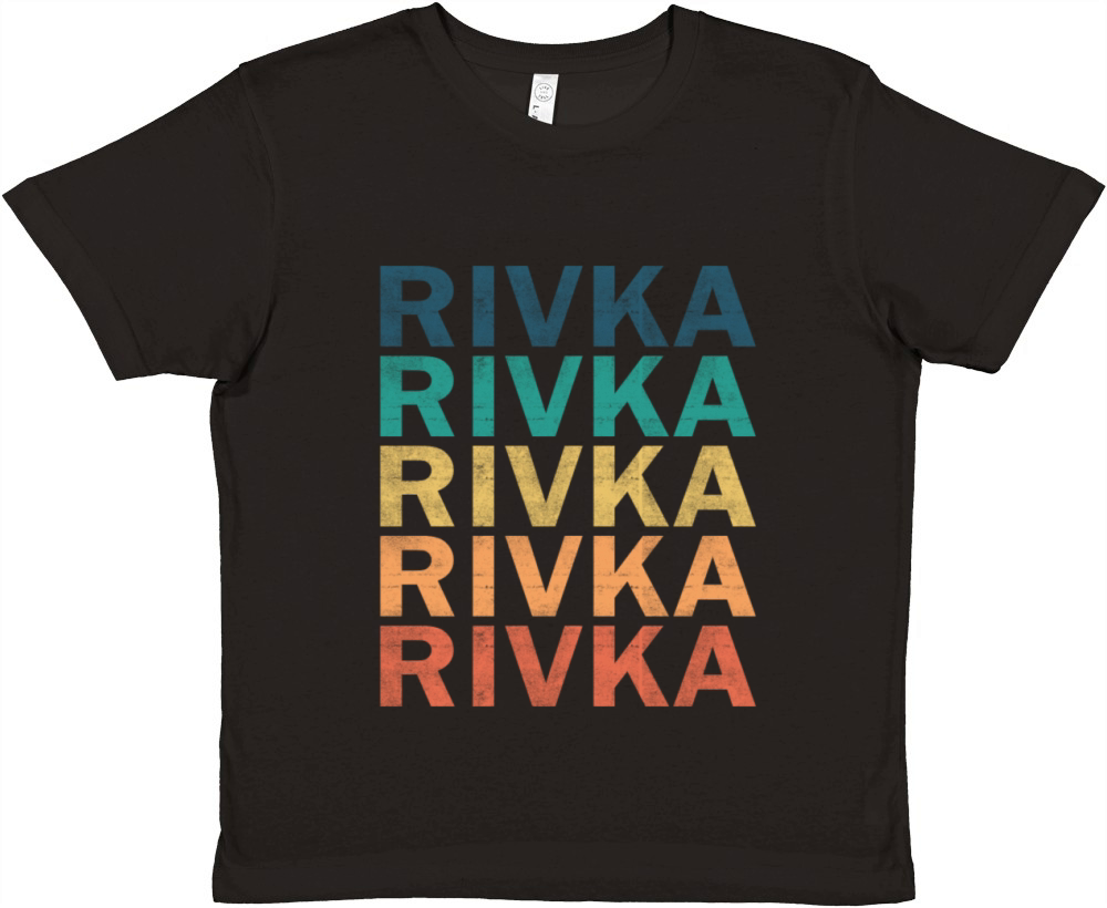 Rivka Name T Shirt - Rivka Vintage Retro Name Gift Premium Kids Crewneck T-shirt