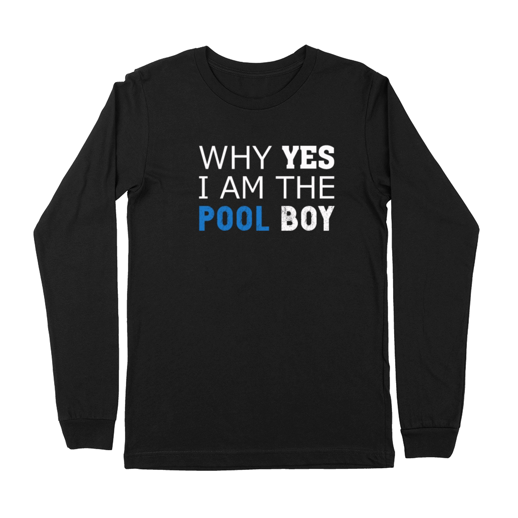 pool boy funny Premium Long Sleeve