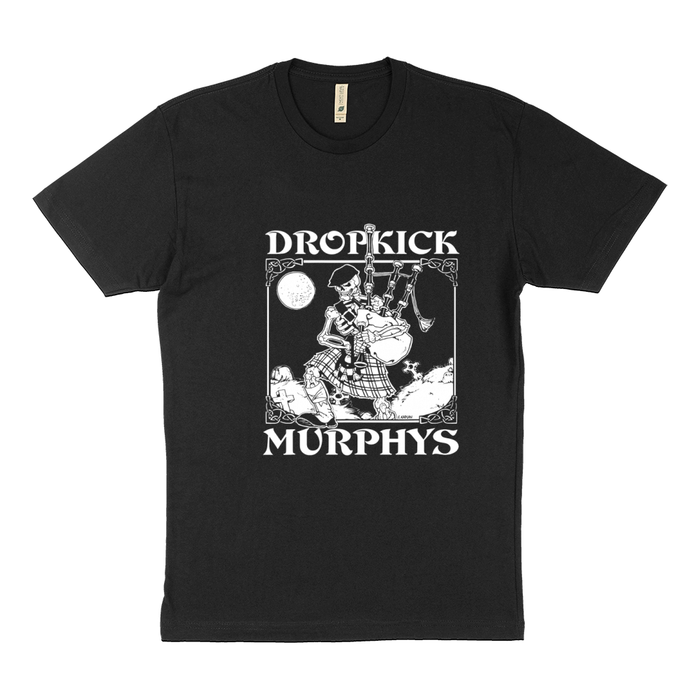 DROPKICK MURPHYS VINTAGE SKELETON PIPER SLIM FIT Sustainable T-Shirt