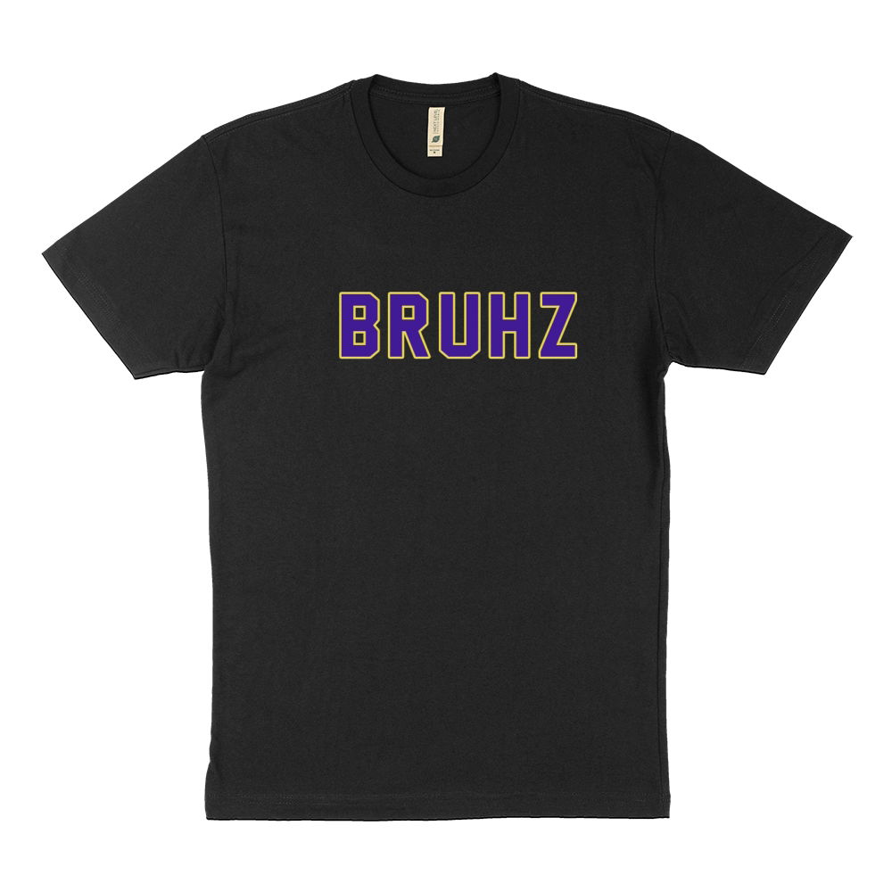 Mens Omega Gold Purple Q Psi Phi Bruhz T-Shirt Sustainable T-Shirt