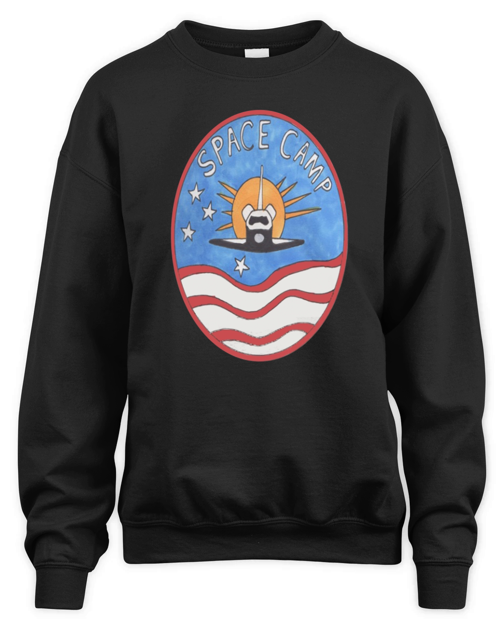 1986 SPACE CAMP LOGO BY153154 Unisex Premium Crewneck Sweatshirt
