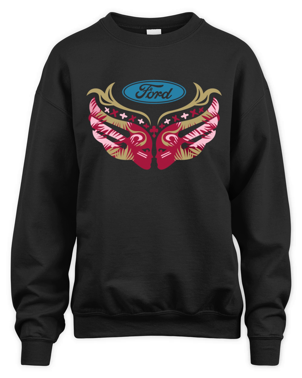 ford cares warriors in pink t shirt Unisex Premium Crewneck Sweatshirt