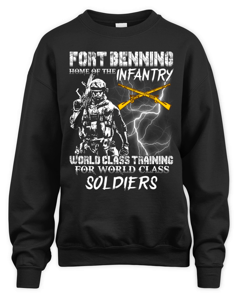 Fort benning home of the infantry Unisex Premium Crewneck Sweatshirt