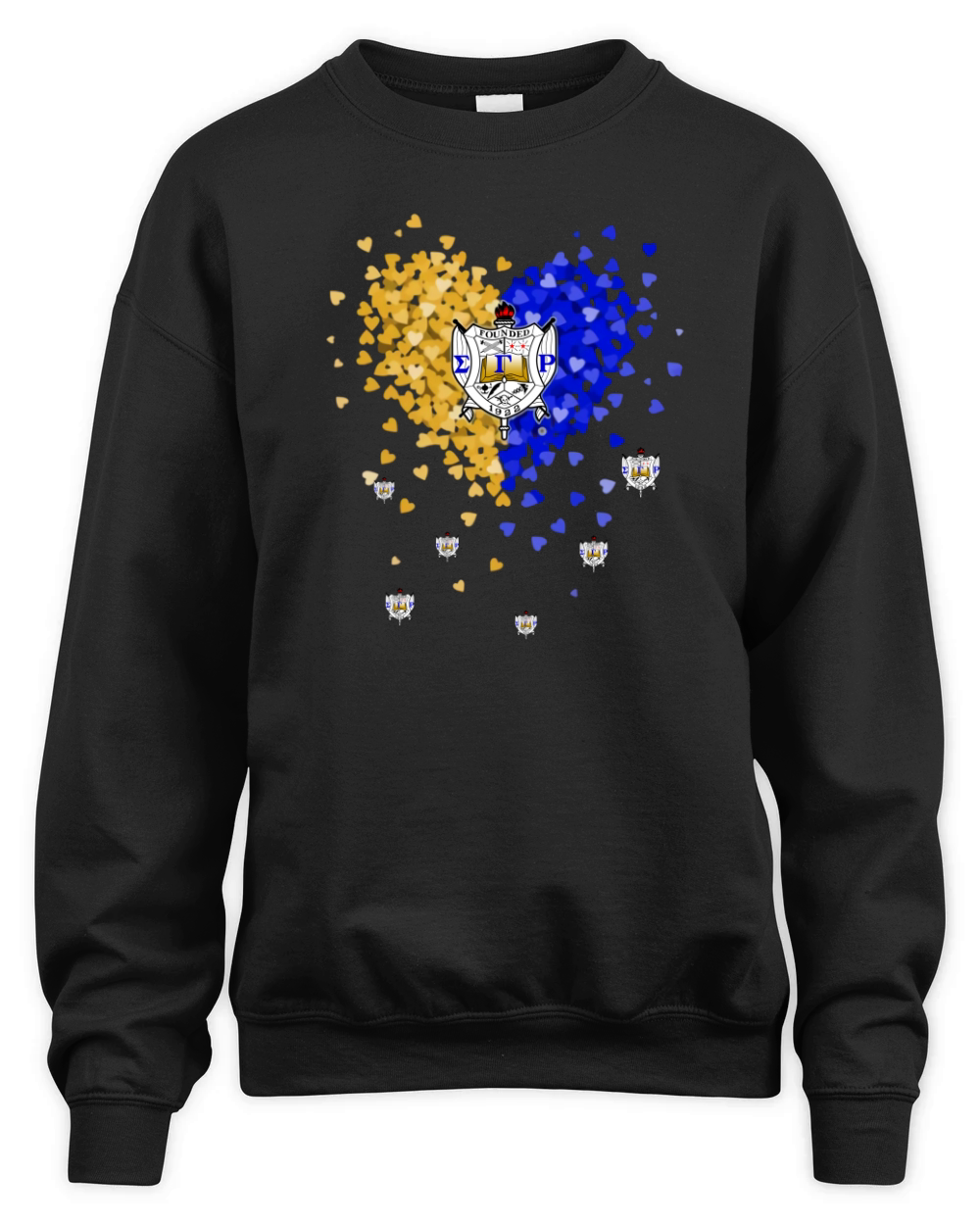 Love Sigma Gamma Rho tiny hearts shape shirt Unisex Premium Crewneck Sweatshirt
