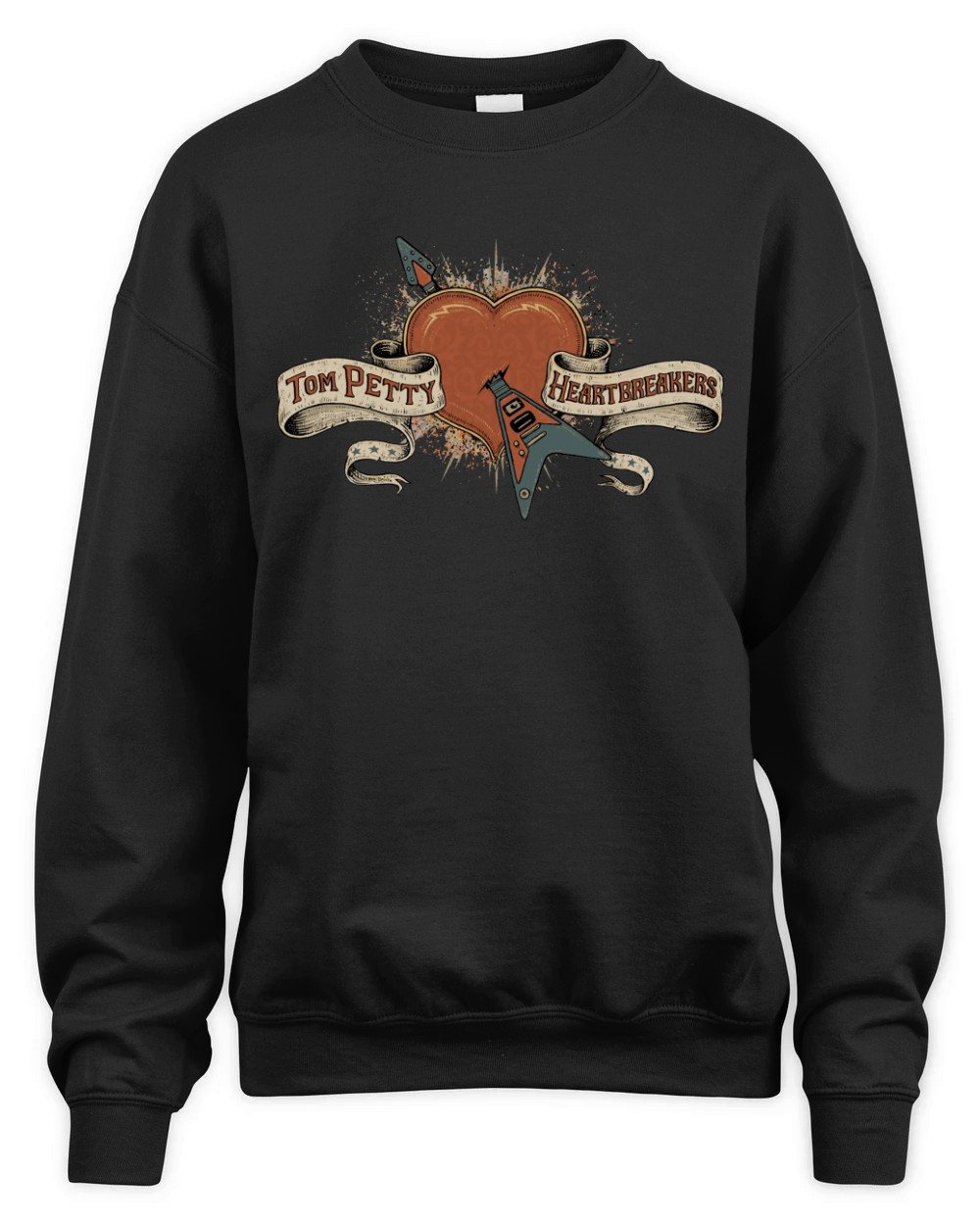 Tom Petty heart Unisex Premium Crewneck Sweatshirt