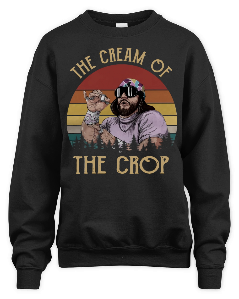 Vintage Randy Savage The Cream Of The Crop shirt Unisex Premium Crewneck Sweatshirt