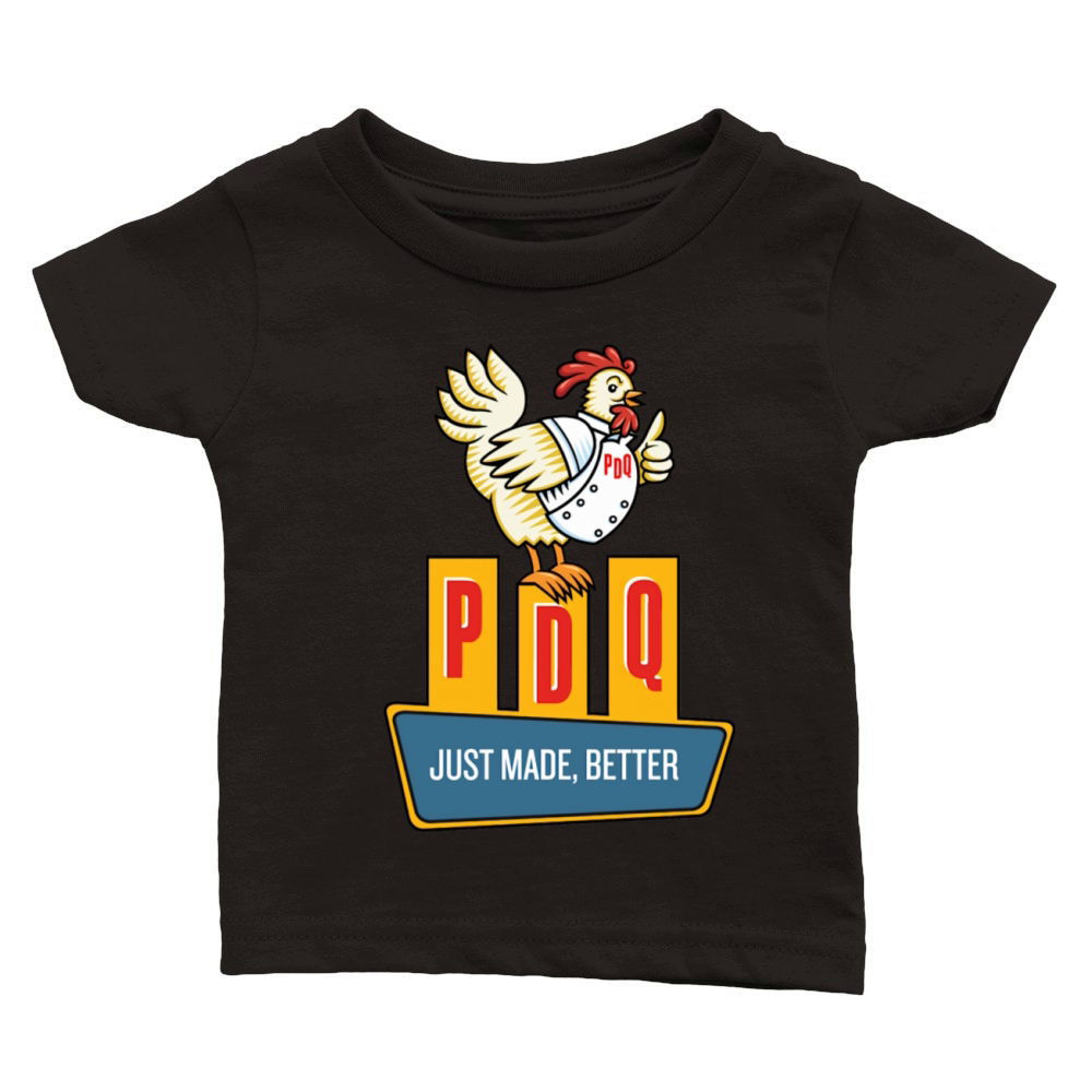Best Retro PDQ Funny Classic Baby Crewneck T-shirt