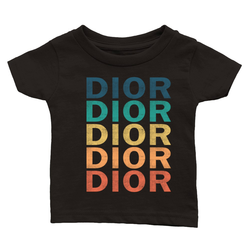 Dior Name T Shirt - Dior Vintage Retro Name Gift I Classic Baby Crewneck T-shirt