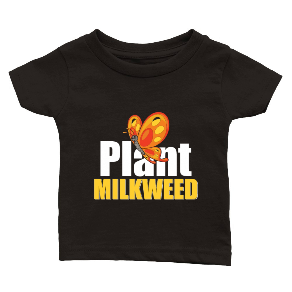Plant Milkweed Butterfly Lepidopterist Classic Baby Crewneck T-shirt