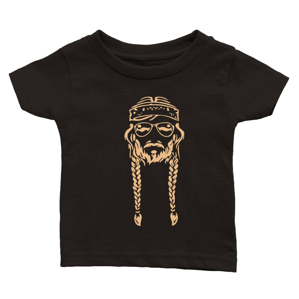 Willie nelson outlaw Classic Baby Crewneck T-shirt