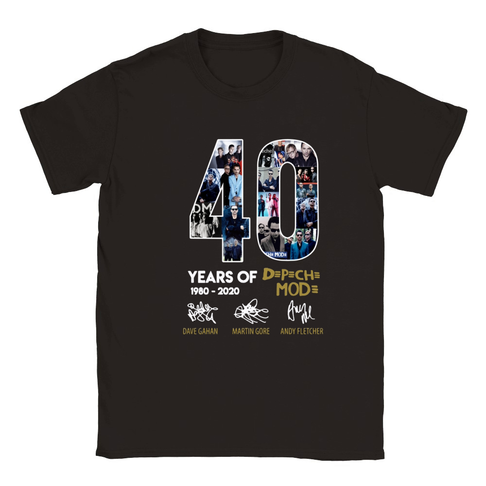 40 Years Of 1980-2020 Depeche Mode Signatures shirt Classic Kids Crewneck T-shirt