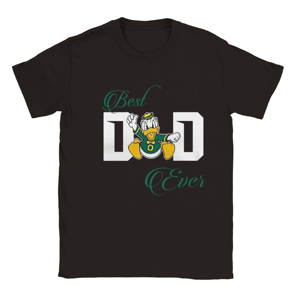 Best Oregon Ducks Dad Ever Football Classic Kids Crewneck T-shirt