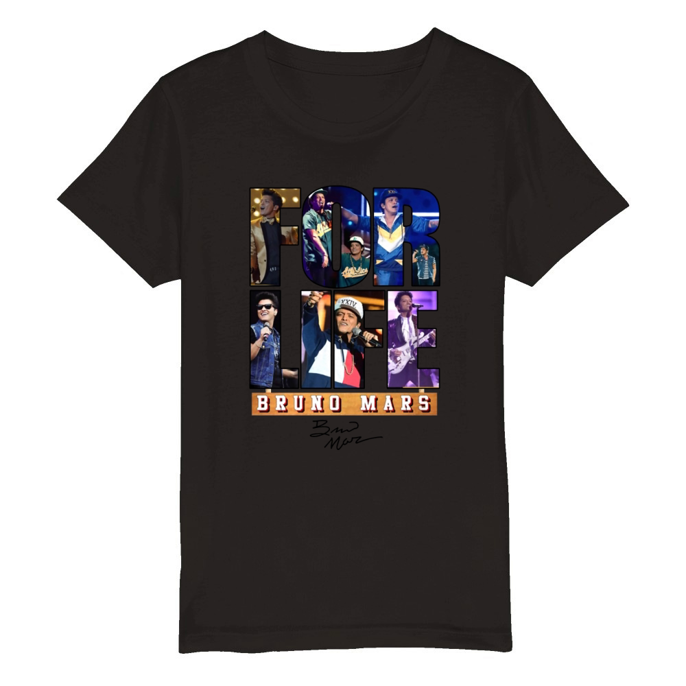 BRUNO MARS Organic Kids Crewneck T-shirt