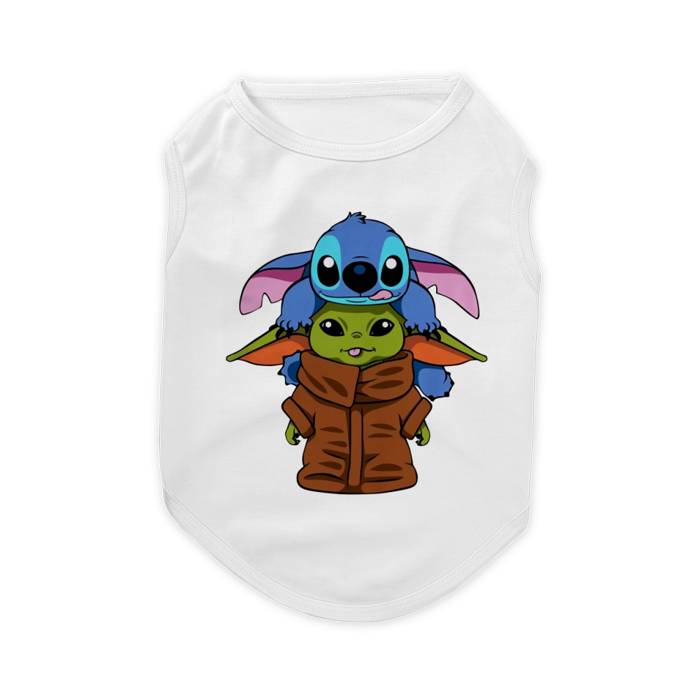 Baby Yoda and Baby Stitch Pet T-Shirt